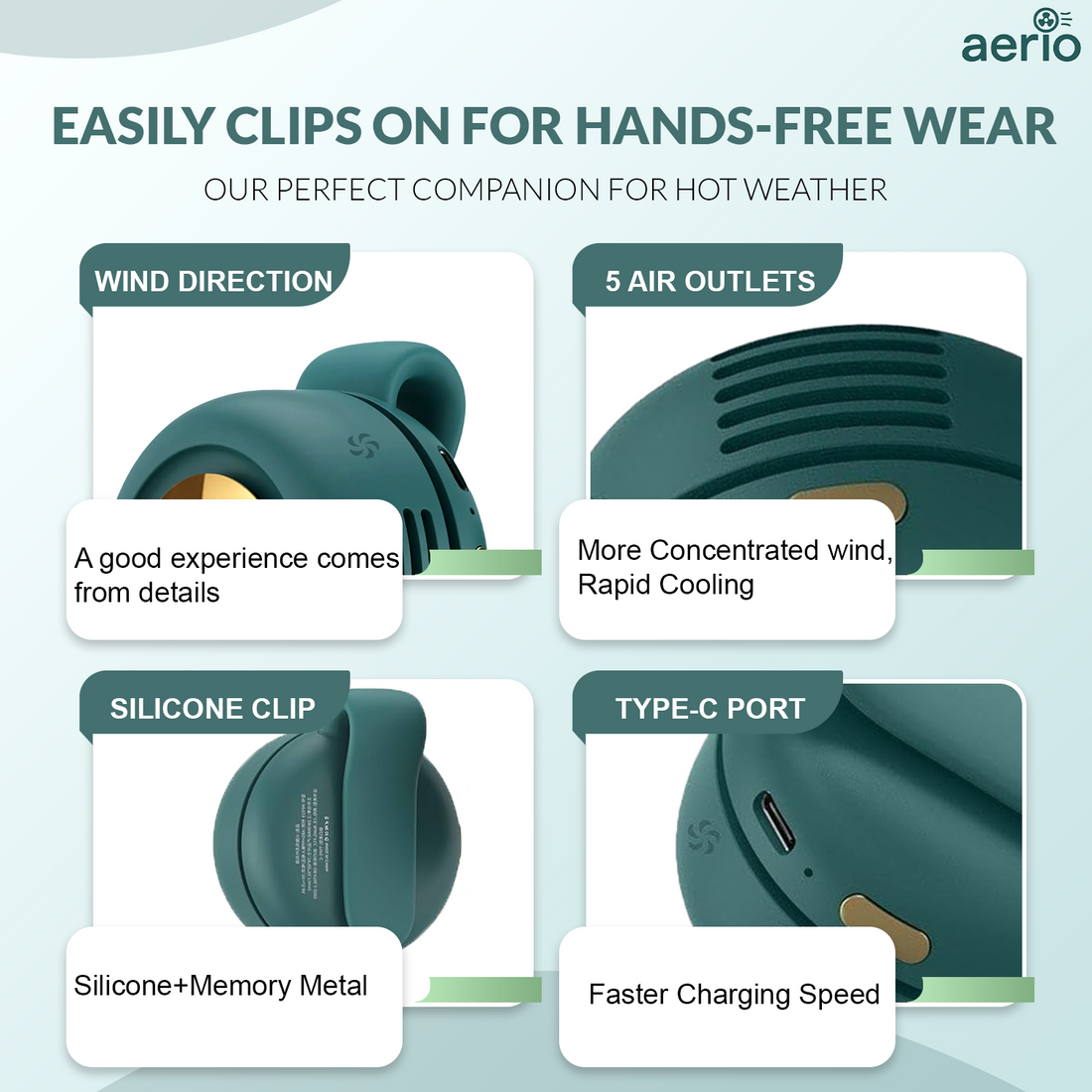 BreezeClip Portable Fan