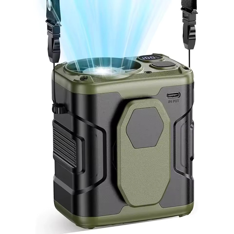 Portable Waist Fan + Power Bank